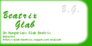 beatrix glab business card